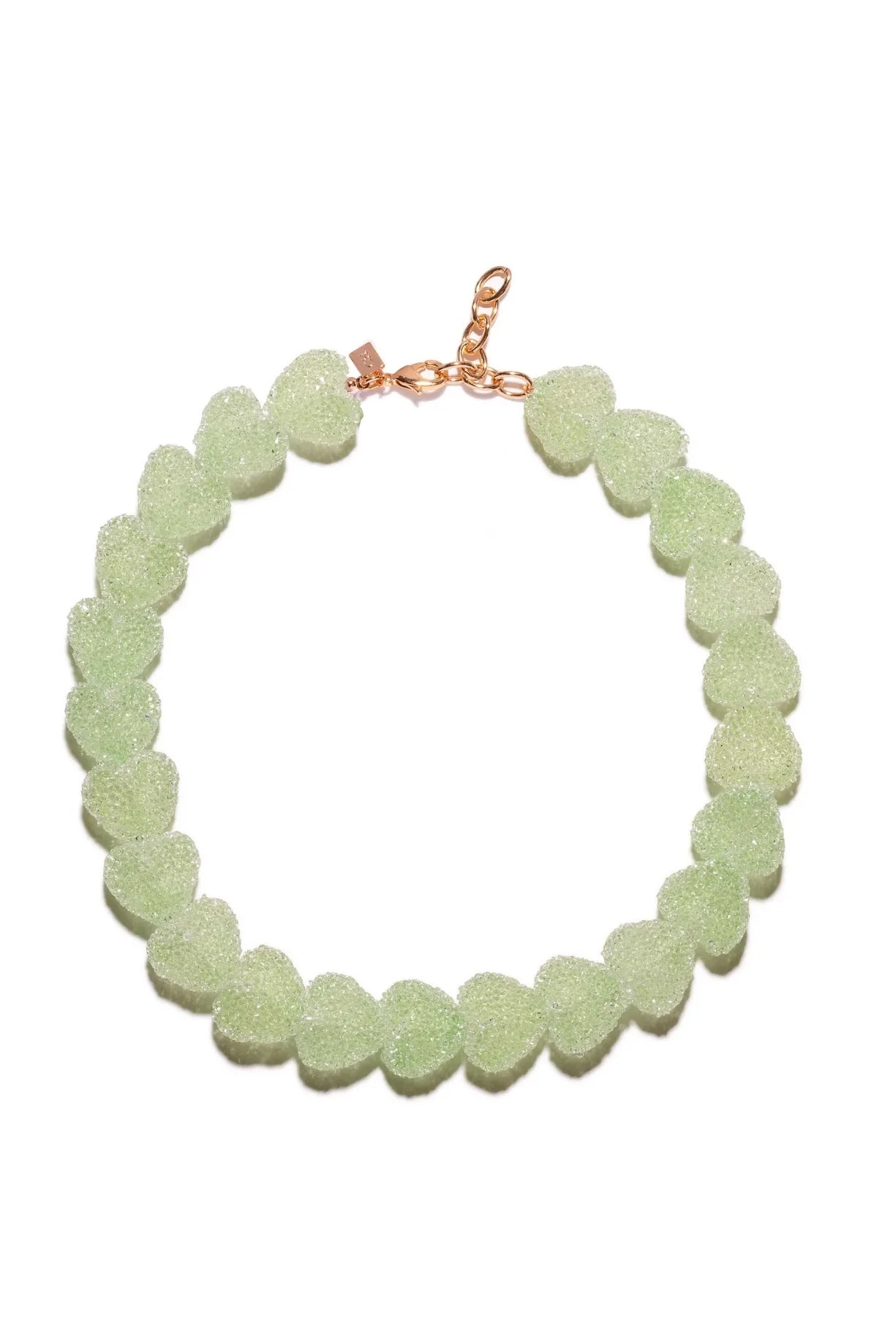 Candy Heart Necklace - Lime Fizz