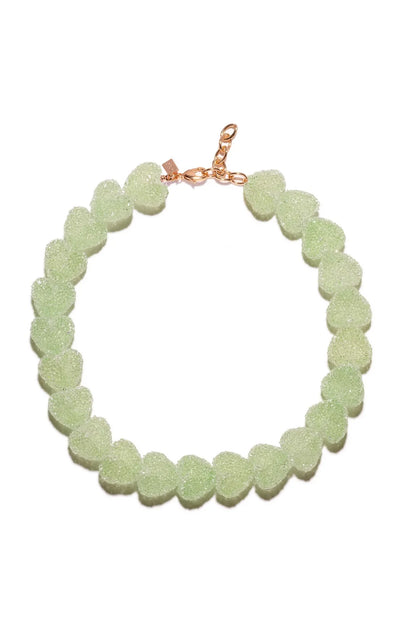 Candy Heart Necklace - Lime Fizz