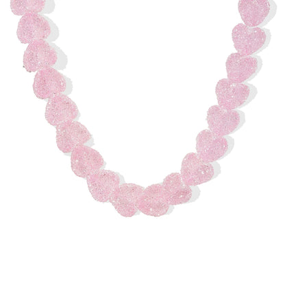 Candy Heart Necklace - Cotton Candy