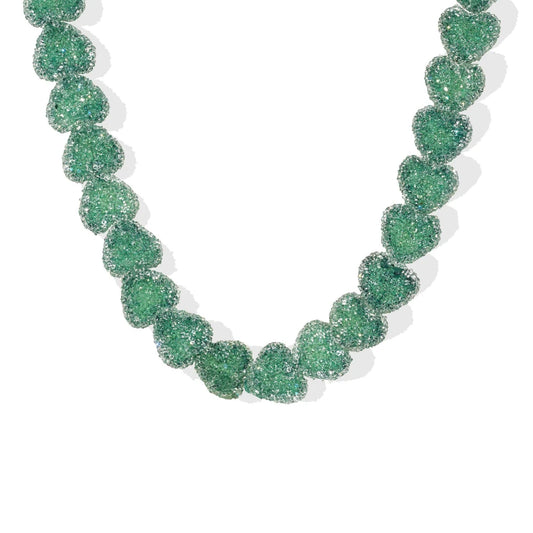 Candy Heart Necklace - Sour Apple